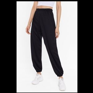 Nasty Gal Black Joggers